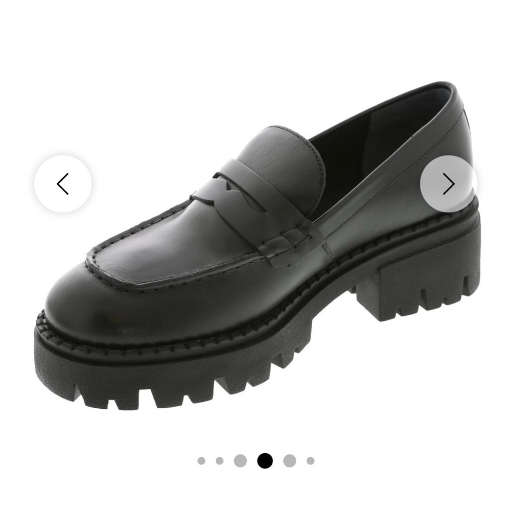 Free People Black Chunky Loafers